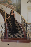 Simple Mermaid Black Sequin Prom Dresses 22th Birthday Outfit HZ1022