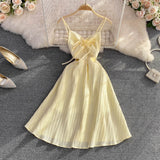 Cute A Line V Neck Short Dress Fashion Dress HZ1022