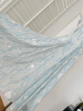 Sweet Blue And White Gradient A-line Halter Neck Chiffon Long Prom Dress Evening Dress HZ1022