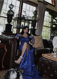 Modest Sweetheart Satin Slit Prom Dresses 21th Birthday Outfits HZ1022