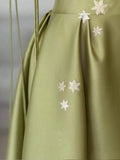 Simple A Line Straps Dark Green Satin Prom Dress HZ1022