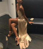 Simple Silk Satin Prom Dresses 17th Birthday Outfits HZ1022