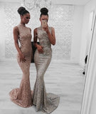 Sexy Mermaid Sequin Prom Dresses 17th Birthday Outfits HZ1022