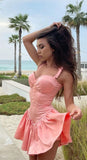 Cute Mini 17th Birthday Dresses Pink Birthday Outfit HZ1022
