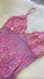 Beautiful A Line Spaghetti Straps Pink Long Prom Dresses Backless Tulle Evening Gowns HZ1022
