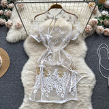 Sexy Short Sleeves Tight Summer Women Dress HZ1022