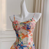 Qtevry Pavilion Lila Spring New Color Small Sling Suit Short Slim Slim Temperament Dress Female 67868