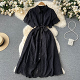 A line lace dress women's dress HZ1022