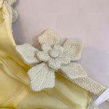 Qtevry Retro Handmade Three-Dimensional Flower Square Skirt Gentle Wind Reduction Coarse Flowers, Hanging Dress 69478