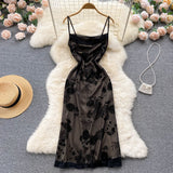 Sexy Tight Black Lace Dress Summer Women Holiday Dress HZ1022