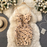 Sexy Straps Summer Short Star Dress Women Holiday Dress HZ1022