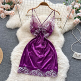 Sexy Backless Lace Dress Summer Women Holiday Dress HZ1022