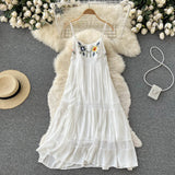 Sexy Spaghetti Straps Boho Lace Dress Women Holiday Dress HZ1022