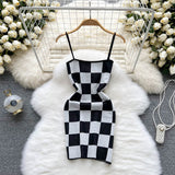 Sexy Straps Tight Dress Summer Women Holiday Knit Slip Dress HZ1022