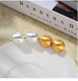 Classic Thick Gold Chubby Huggie Hoop Earrings, Gold Filled Hoop Earring, Basic Statement Earrings Silver Needle Metal Matte Earring HZ1022