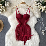 Sexy spaghetti straps summer tight dress women's dress HZ1022