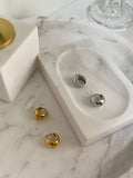 18K Gold plated Hoop Earring,Basic Statement Earrings,Thick Huggies,Gift Earrings HZ1022