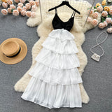 Sexy Spaghetti Straps Ruffles Dress Summer Women Holiday Dress HZ1022