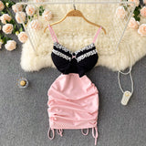 Sexy Sheath Sleeveless Pink Short Summer Holiday Dress HZ1022