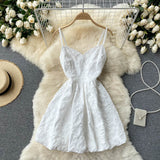 Sexy Spaghetti Straps Lace Short Dress Summer Women Holiday Dress HZ1022