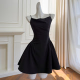 Black And White Dress Body Sexy Temperament Waist Sling Skirt Mesh Two Sets Of Women 69619 + 69661