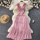 Cute A line V neckline Summer Holiday Bohemian Dress Women Dress HZ1022