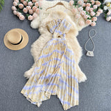 Sexy Spaghetti Straps Summer Backless Dress Hot Women Dress HZ1022