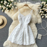 Sexy Spaghetti Straps Lace Short Dress Summer Women Holiday Dress HZ1022