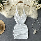 Sexy Sheath Sleeveless Black Short Summer Holiday Dress HZ1022