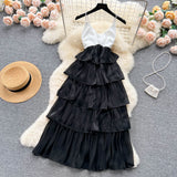 Sexy Spaghetti Straps Ruffles Dress Summer Women Holiday Dress HZ1022
