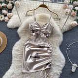 Sexy Spaghetti Straps Hot Short Dress Women Holiday Dress HZ1022