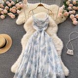 Sexy A line spaghetti straps summer dress women's dress HZ1022