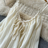 Sexy Spaghetti Straps Dress Summer Women Beach Holiday Dress HZ1022