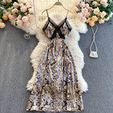Cute A line Sleeveless Straps Backless Summer Black Holiday Dress HZ1022