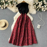 simple sleeves summer women's dress HZ1022