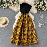 simple sleeves summer women's dress HZ1022