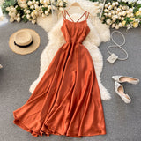 simple backless short summer women's dress HZ1022