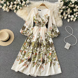 simple long sleeves summer women's dress HZ1022