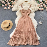 Sexy Spaghetti Straps Summer Beach Dress Women Holiday Dress HZ1022