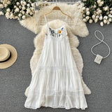 Sexy Spaghetti Straps Boho Lace Dress Women Holiday Dress HZ1022