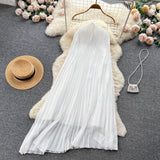 Sexy Halter Ruffles Dress Summer Women Holiday Dress HZ1022