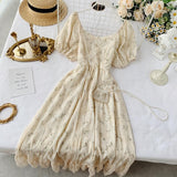 Cute lace dress women's dress HZ1022
