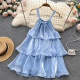 Sweet Halter Summer Dress Women Holiday Dress HZ1022