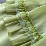 Cute A line Sleeveless Backless Mint Green Summer Holiday Dress HZ1022