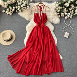 Sexy Spaghetti Straps Backless Summer Beach Dress Hot Women Dress HZ1022