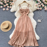 Sexy Spaghetti Straps Summer Beach Dress Women Holiday Dress HZ1022