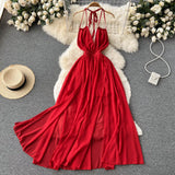 Sexy Spaghetti Straps Backless Summer Beach Dress Hot Women Dress HZ1022