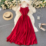 simple backless short summer women's dress HZ1022