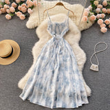 Sexy A line spaghetti straps summer dress women's dress HZ1022
