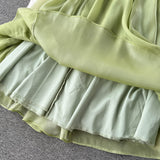 Cute A line Sleeveless Backless Mint Green Summer Holiday Dress HZ1022